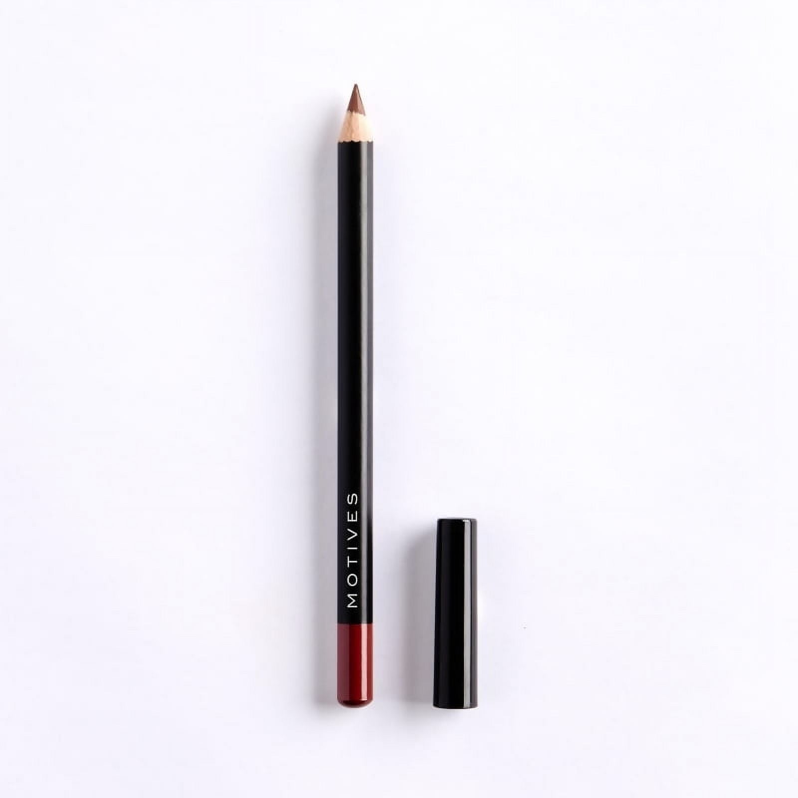 Motives® Lip Liner- Lip Liner Pencil for Defining, Contouring, and Long-Lasting Bold Color, Smooth and Comfortable Wear - Motives (Latte, Full size)