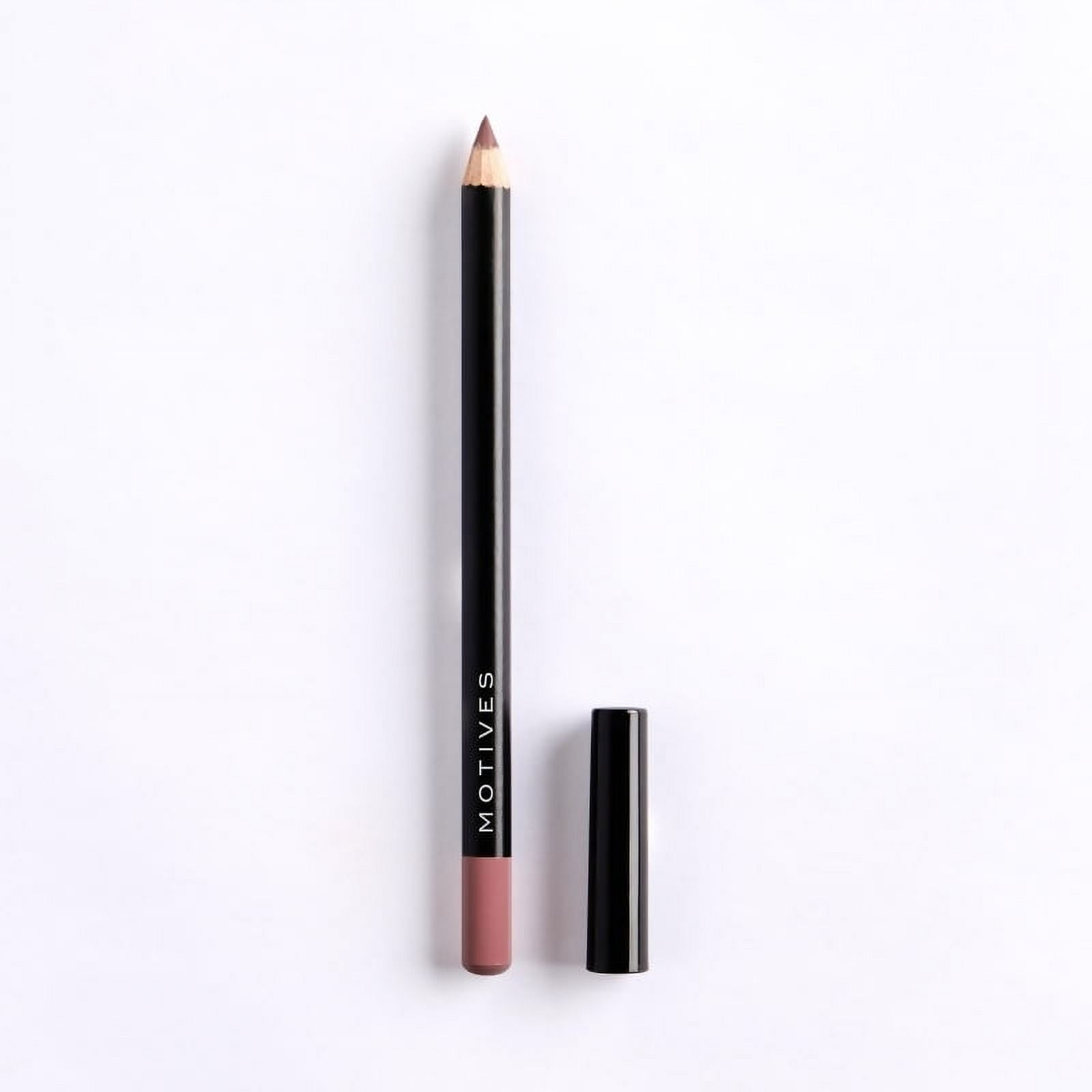 Motives® Lip Liner- Lip Liner Pencil for Defining, Contouring, and Long-Lasting Bold Color, Smooth and Comfortable Wear - Motives (Rose, Full size)