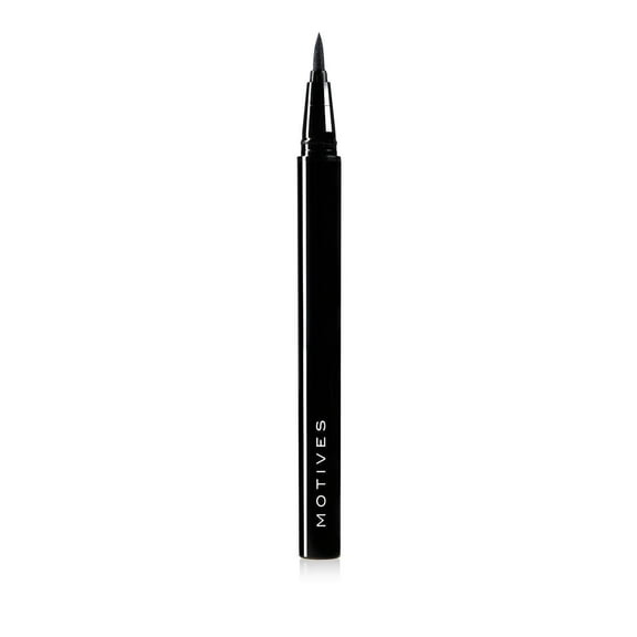 Motives Precisely The Point Eye Line - Ultra-Pigmented, Smudge Proof Eyeliner with Superfine Felt Tip for Precision, Water-Resistant and Long-Lasting Eye Makeup, Paraben Free
