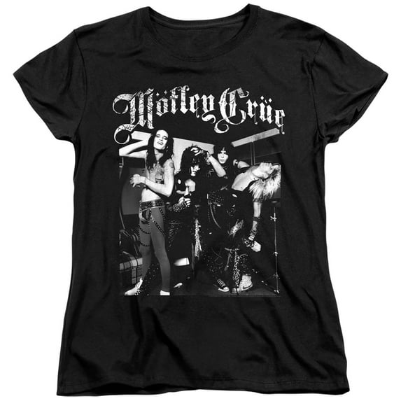 Motley Crue Band Photo Women's T-Shirt Black