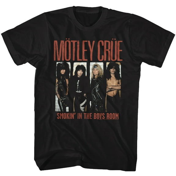 Motley Crue Boys Room Black Adult T-Shirt