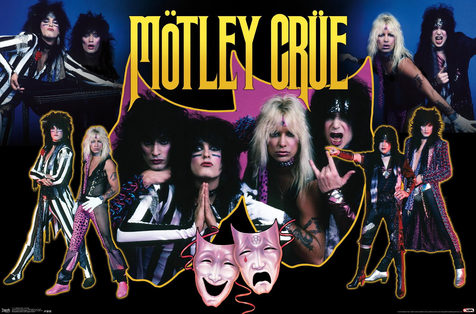 Motley Crue - Collage Wall Poster, 22.375