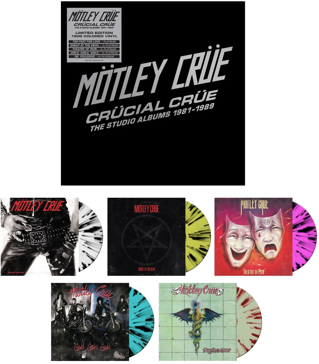 MÖTLEY CRÜE 直筆サイン入りLP Motley Crue Autographed :Shout At The Devil” LP
