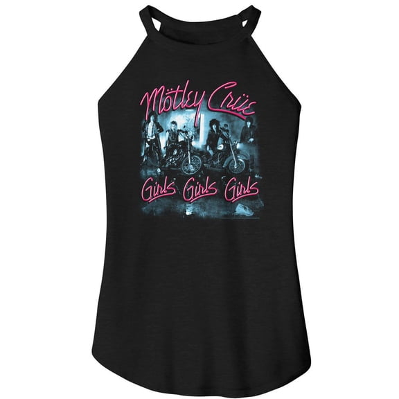 Motley Crue Girls Girls Girls Black Ladies Sleeveless Rocker Tank S
