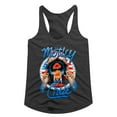 thumbnail image 1 of Motley Crue Legs Dark Gray Heather Junior Women's Racerback Tank Top T-Shirt, 1 of 2
