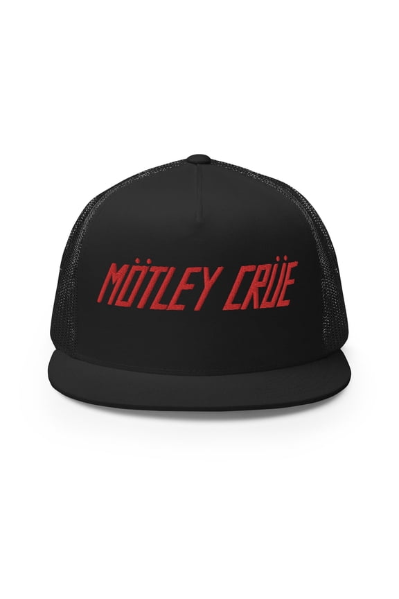 Motley Crue - Logo Flat Brim Trucker Hat