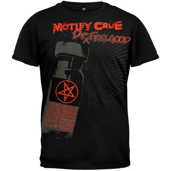 Motley Crue Men's Pills Soft Short Sleeve T Shirt