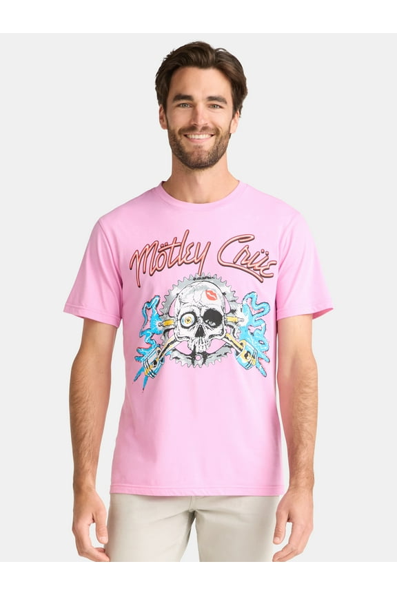 Men's and Big Men's Skull Pistons Graphic Tee, Sizes S-3XL