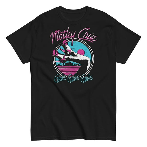 Motley Crue - Miami Girls Unisex T-Shirt - Black - Small