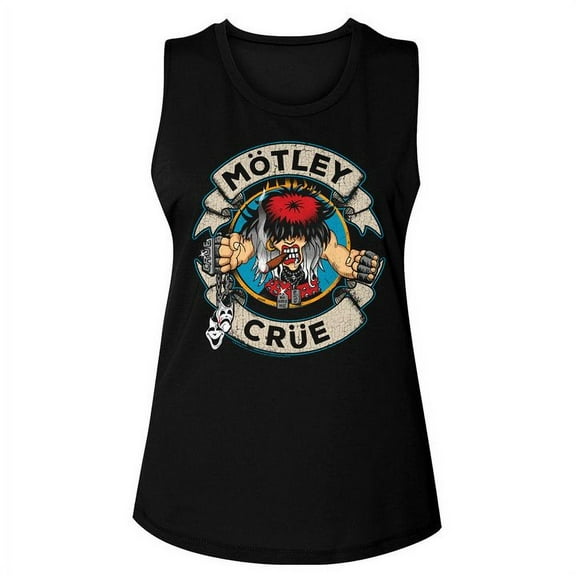 Motley Crue Motleycrue Black Junior Women's Muscle Tank Top