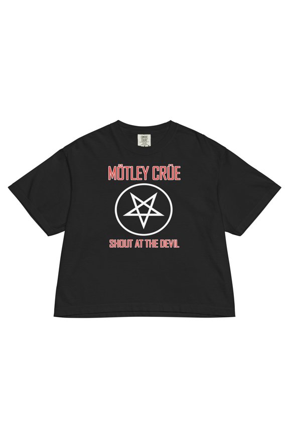 Motley Crue - Pentagram Shout Women's Crop Top