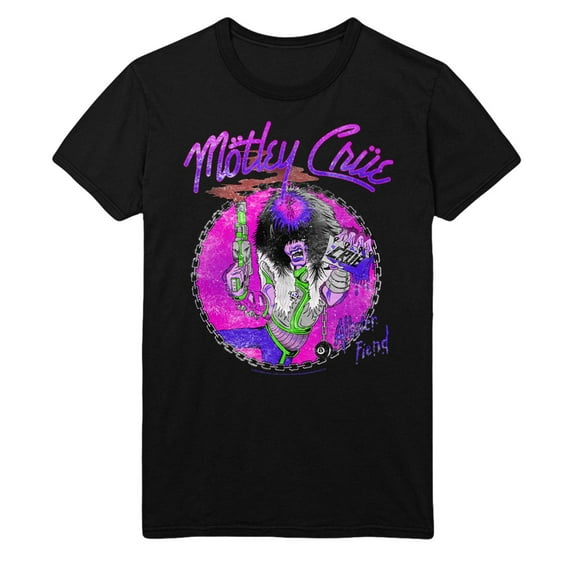 Motley Crue Purple - Large Allister Unisex T-Shirt - Black - Large