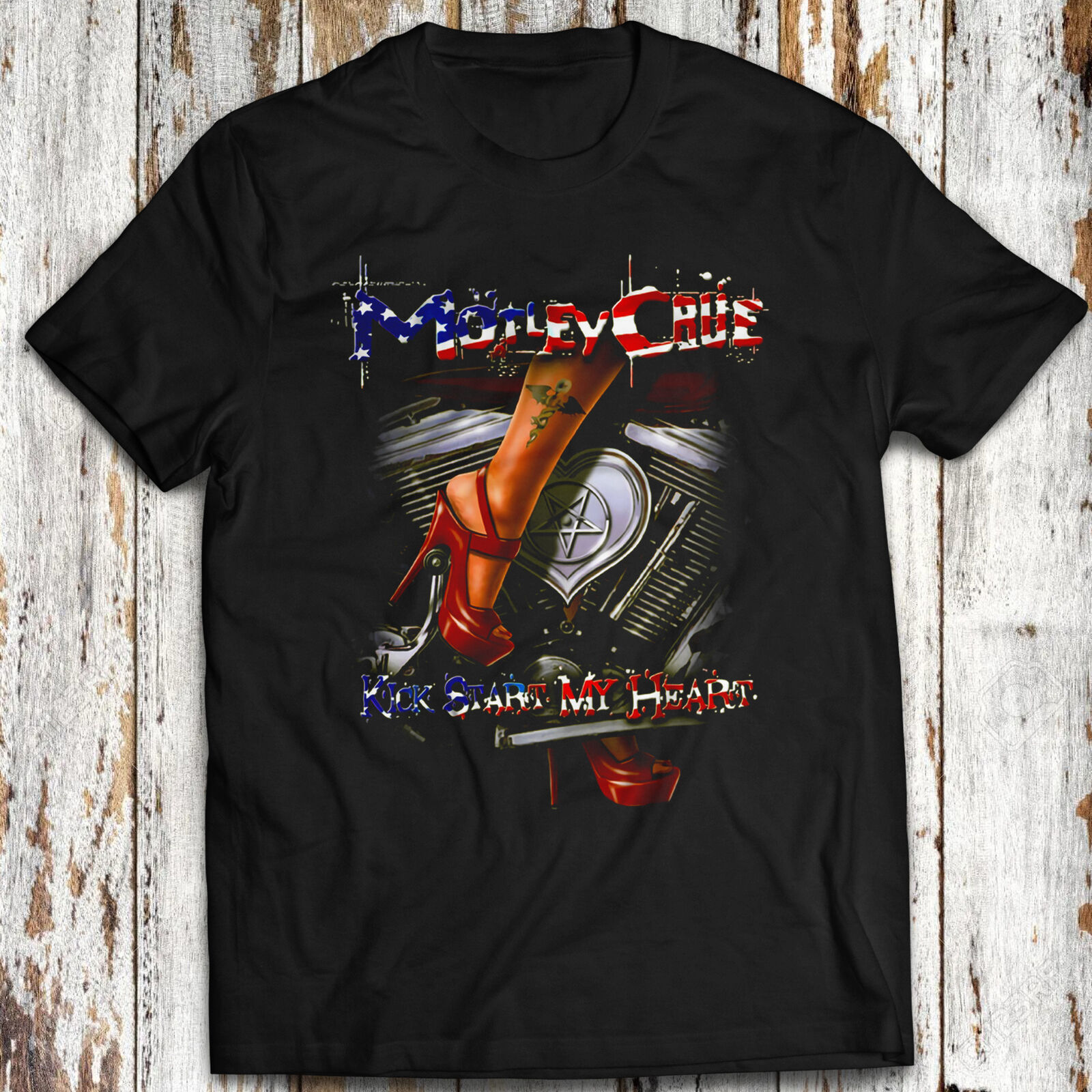 Motley Crue Shirt Kickstart My Heart Dr. Feelgood Nikki Sixx Unisex ...