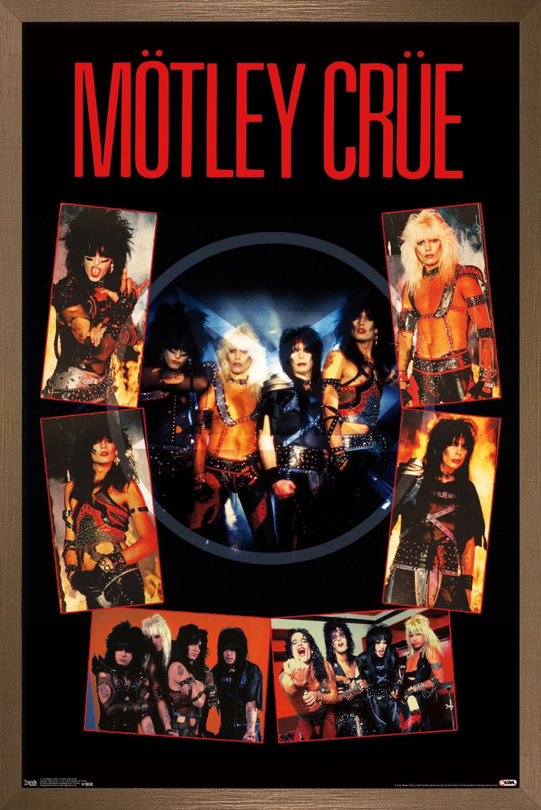Motley Crue - Shout At The DeVil Wall Poster, 22.375" x 34", Framed