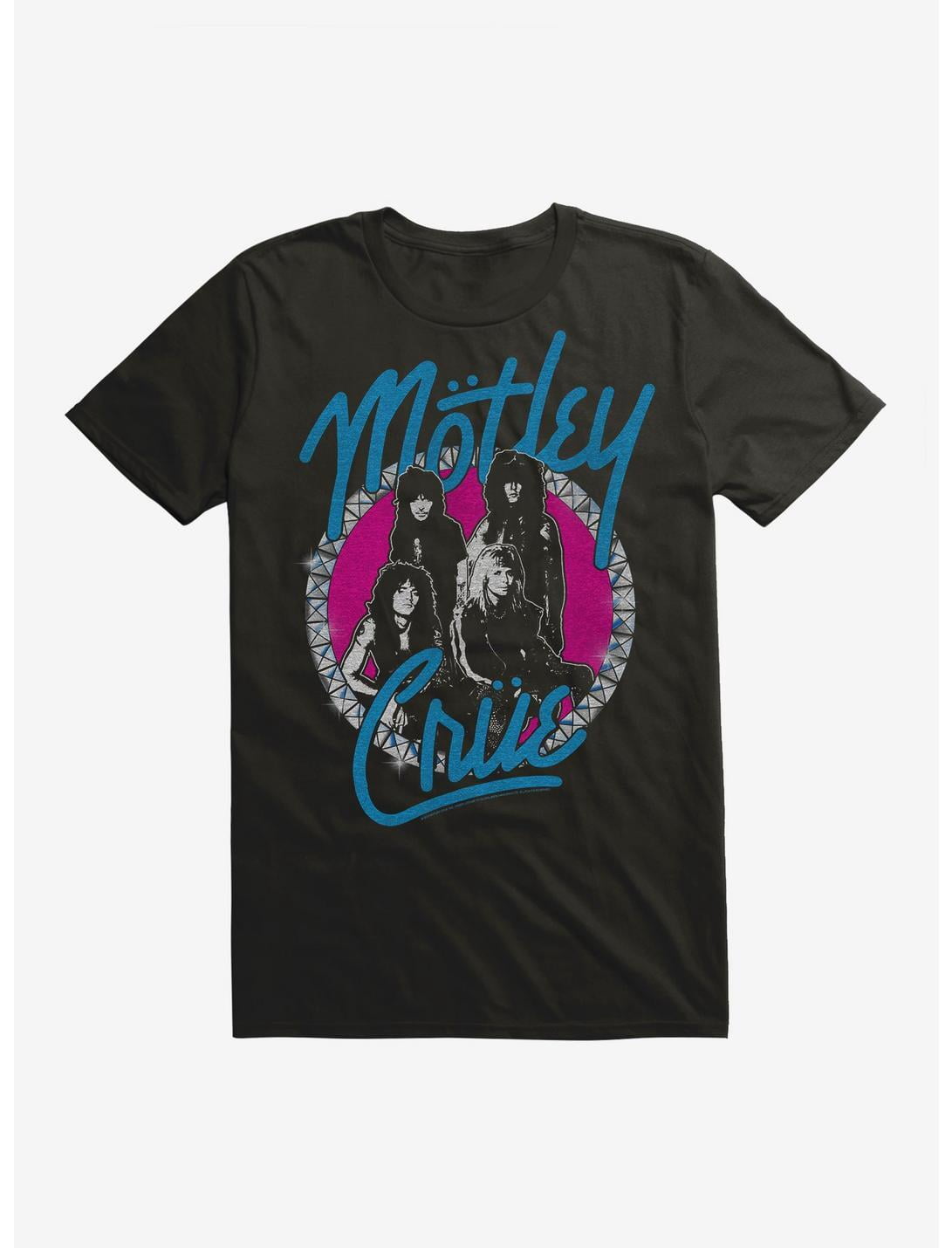 Motley Crue T-Shirt Uomo | Maglietta Unisex Vintage World Tour Devil | 100% Cotone Morbido, Licenza Ufficiale, Nero
