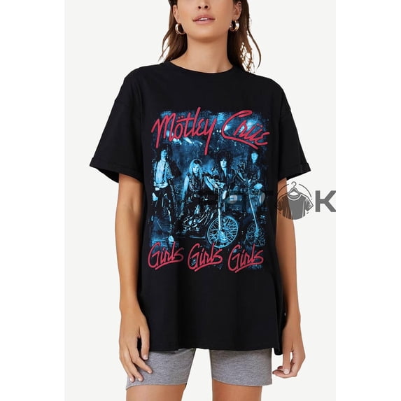 Motley Crue T-Shirt: Retro Heavy Metal Band Music Fan Shirt