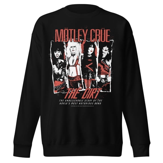 Motley Crue The Dirt Jumbo Print Unisex Sweatshirt - Black - Medium