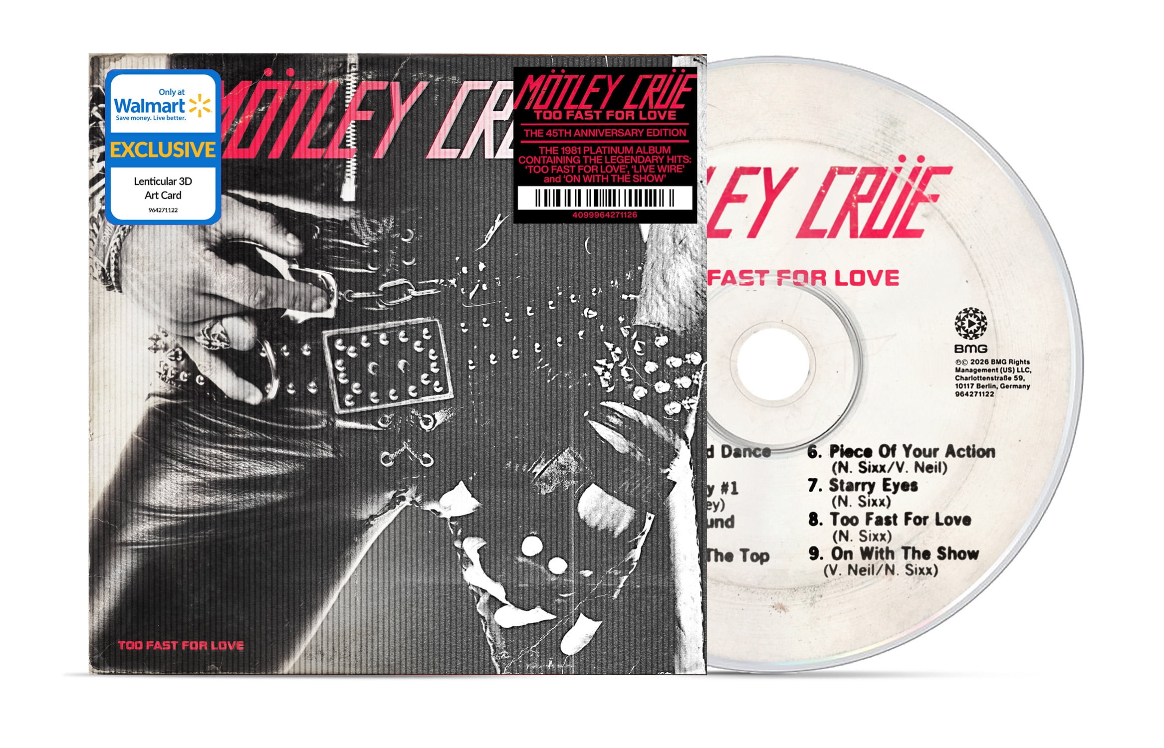 Motley Crue - Too Fast For Love (45th Anniversary Collection) - Walmart Exclusive CD