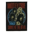 thumbnail image 1 of Motley Crue World Tour 1983 Patch Shout At The Devil Rock Woven Sew On Applique, 1 of 2