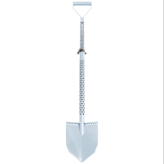 Motley Digging Tools Field Fox Adjustable Travel Shovel for Detectorists - Gray