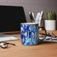 thumbnail image 1 of Motley Eye 11oz Color Changing Magic Coffee Mug | Heat-sensitive | Microwavable | Ceramic | Gift | Black, 1 of 5