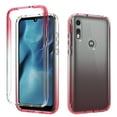 thumbnail image 1 of Moto E 2020 Case, KAESAR Full-Body Rugged Ultra Transparency Hybrid Protective Case With Built-in Screen Protector for Moto E 2020 (Red), 1 of 6
