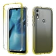 thumbnail image 1 of Moto E 2020 Case, KAESAR Full-Body Rugged Ultra Transparency Hybrid Protective Case With Built-in Screen Protector for Moto E 2020 (Yellow), 1 of 6
