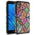 thumbnail image 1 of Moto E6 Case, Kaesar Slim Hybrid Dual Layer Shockproof Hard Cover Graphic Fashion Cute Colorful Silicone Skin Cover Armor Case for Moto E6 (Colorful Mandala), 1 of 5