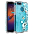 thumbnail image 1 of Moto E6 Play Case, KAESAR Slim Hybrid Dual Layer Shockproof Hard Cover Graphic Fashion Cute Colorful Silicone Skin Cover Armor Case for Moto E6 Play (Starfish), 1 of 5