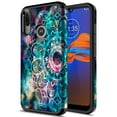 thumbnail image 1 of Moto E6 Plus Case, KAESAR Hybird Drop Protection Sleek Slim Dual Layer Shockproof Colorful Graphic Armor Case For Moto E6 Plus (Galaxy Stardust Mandala), 1 of 5