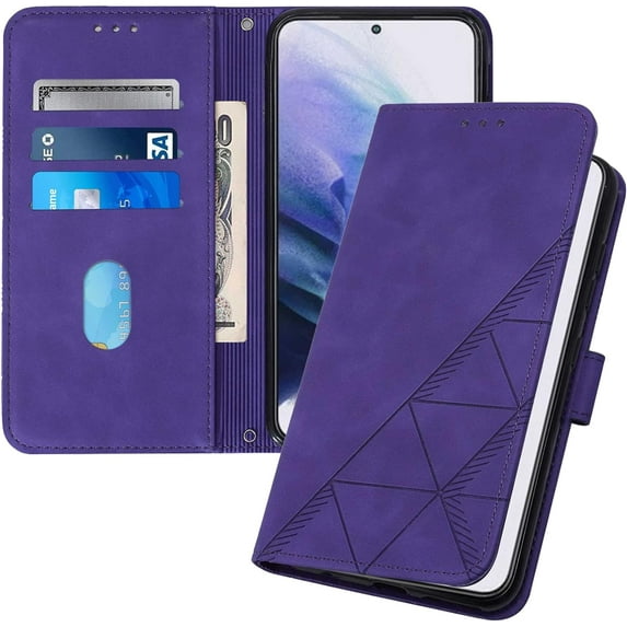 for Moto Edge Plus 2023 Wallet Case with Card Holder Leather with Kickstand Card Slots Phone Case Durable Magnetic Closure Shockproof Protective Cover Case for Moto Edge Plus 2023 Purple YBS