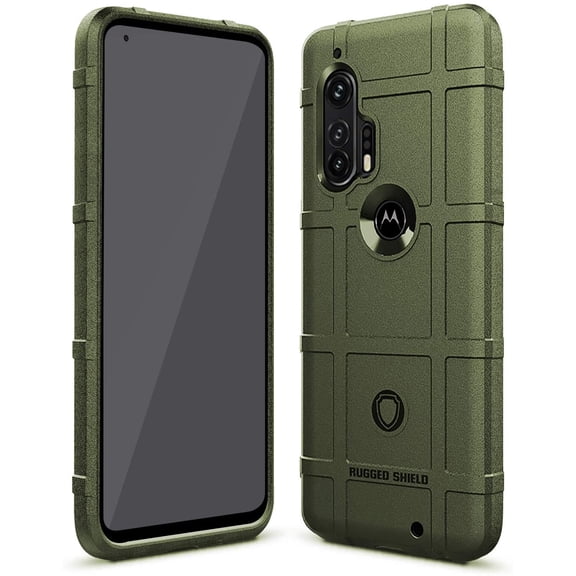 for Moto Edge Plus Case Moto Edge+ Case Motorola Edge Plus Case Heavy Duty Shock Absorption Phone Cases Impact Resistant Protective Cover for Motorola Moto Edge Plus（New Army Green）