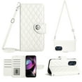 thumbnail image 1 of for Moto G 5G 2022 Wallet Case RFID Blocking Card Slots Holder with Shoulder&Crossbody Strap, Magnetic Folio Kickstand Handbag Flip Phone Cover for Motorola Moto G 5G 2022, White, 1 of 8