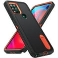thumbnail image 1 of for Moto G 5G (2023) Case with Kickstand, [10FT Military Drop Protection] Rugged Heavy Duty Hard PC+Soft Silicone Rubber Bumper Hybrid Triple-Layer Case for Motorola Moto G 5G (2023),
Black+Orange, 1 of 9