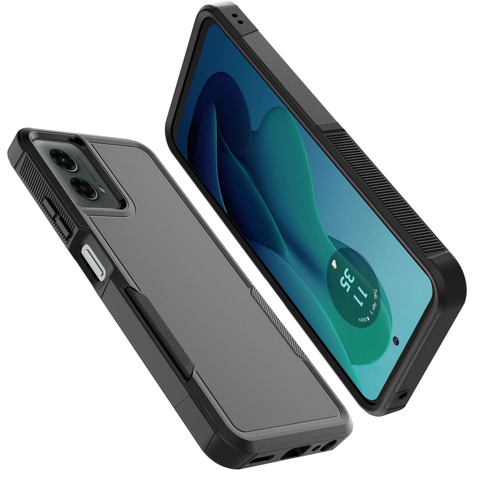Custodia Ibrida Con Cavalletto Per Motorola Moto G 5G 2024 (XT2417D) - Antiurto, Sottile