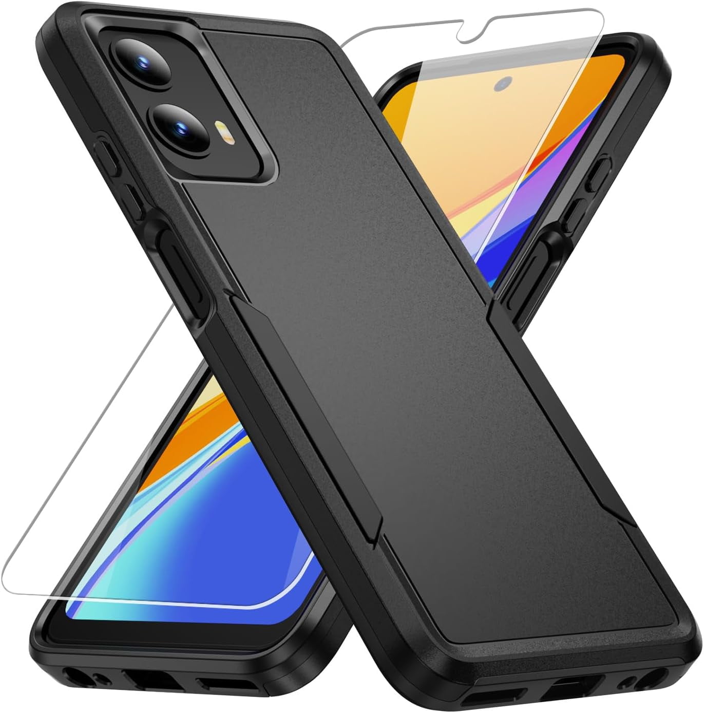 for Moto G 5G 2024 Case,with Screen Protector[Military Grade Drop