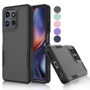 For Moto G 5G 2025 Case ,Sturdy Phone Case for Motorola Moto G 5G 2025, Tekcoo Shockproof Protection Heavy Duty Armor Hard Plastic & Rubber Rugged Bumper 2-in-1 Case Cover - Black