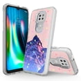thumbnail image 1 of Moto G Play 2021 Case, Rosebono Hybrid Bling Glitter Sparkle Epoxy Graphic Colorful Silicone Skin Cover Armor Case for Moto G Play 2021 (Mountain), 1 of 6