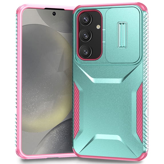 for Moto G Play 4G 2024 Case with Camera Lens Protector, Heavy Duty Shockproof Anti-Scratch Rugged Hybrid TPU PC Back Cover Phone Case for Motorola Moto G Play 4G 2024, Green