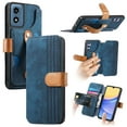 thumbnail image 1 of for Moto G Play 4G 2024 Wallet Case with Card Slots & Cash Slot【RFID Blocking】, With Wrist Kickstand,Flip Folio Book PU Leather  Shockproof Anti-fall Rugged Phone case Cover For Women Men,Blue, 1 of 12