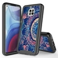 thumbnail image 1 of Moto G Power 2021 Case, Rosebono Graphic Design Shockproof Impact Resistant Protective Full-Body Rugged Clear Hybrid Bumper Case for Moto G Power 2021 (Mandala), 1 of 5