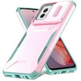 thumbnail image 1 of for Moto G Power 2022 Case Dual Layer Protective Heavy Duty Camera Lens Slide Cover Shockproof Rugged Military Protection Bumper Tough Grip Phone Case For Motorola Moto G Power 2022,Rosegold, 1 of 7