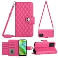thumbnail image 1 of for Moto G Power 2023 Wallet Case RFID Blocking Card Slots Holder with Shoulder&Crossbody Strap, Magnetic Folio Kickstand Handbag Flip Phone Cover for Motorola Moto G Power 2023, Rose, 1 of 8