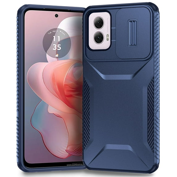 for Moto G Power 5G 2024 Case Dual Layer Protective Heavy Duty Camera Lens Slide Cover Shockproof Rugged Military Protection Bumper Tough Grip Phone Case For Motorola Moto G Power 5G 2024,Blue