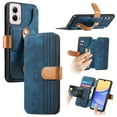 thumbnail image 1 of for Moto G Power 5G 2024 Wallet Case with Card Slots & Cash Slot【RFID Blocking】, With Wrist Kickstand,Flip Folio Book PU Leather  Shockproof Anti-fall Rugged Phone case Cover For Women Men,Blue, 1 of 12