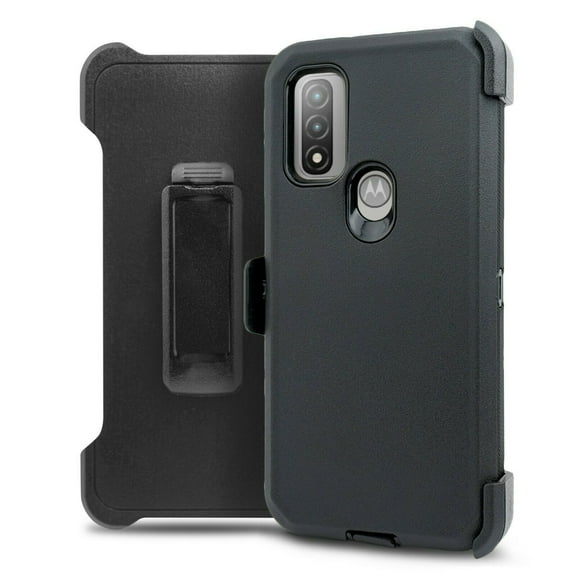 for Moto G Pure 2021 Motorola G Power 2022 Phone Case Dual Layer Full-Body Rugged Clear Back Case Drop Resistant Shockproof Case with Built In Screen Protector