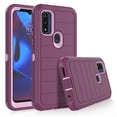 thumbnail image 1 of Moto G Pure Cases, 3 in 1 Sturdy Phone Case for Motorola Moto G Power 2022,Takfox Full-Body Shockproof Drop Protection Hybrid Bumper Rugged Rubber Cover Defend Matte Armor Phone Case -Wine Red, 1 of 9