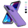 thumbnail image 1 of For Moto G Pure / G Power 2022 Case, 2 in 1 Heavy Duty Armor Shockproof Cases,Hisdou Hybrid Dual Layer Rubber Drop Protection Grip Plastic Bumper Sturdy Phone Cover for Moto G Pure -Purple, 1 of 6