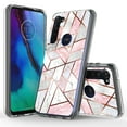 thumbnail image 1 of Moto G Stylus 2020 Case, Moto G Pro Case, KAESAR Hybrid Bling Glitter Sparkle Laser Polygon Marble Graphic Fashion Cute Colorful Skin Cover Shockproof Case for Moto G Stylus/G Pro 2020, 1 of 5