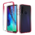 thumbnail image 1 of Moto G Stylus 2020 Case (NOT FOR 2021 VERSION), Moto G Pro Case, KAESAR Full-Body Rugged Ultra Transparency Hybrid Protective Case With Built-in Screen Protector for Moto G Stylus 2020/G Pro (Red), 1 of 6